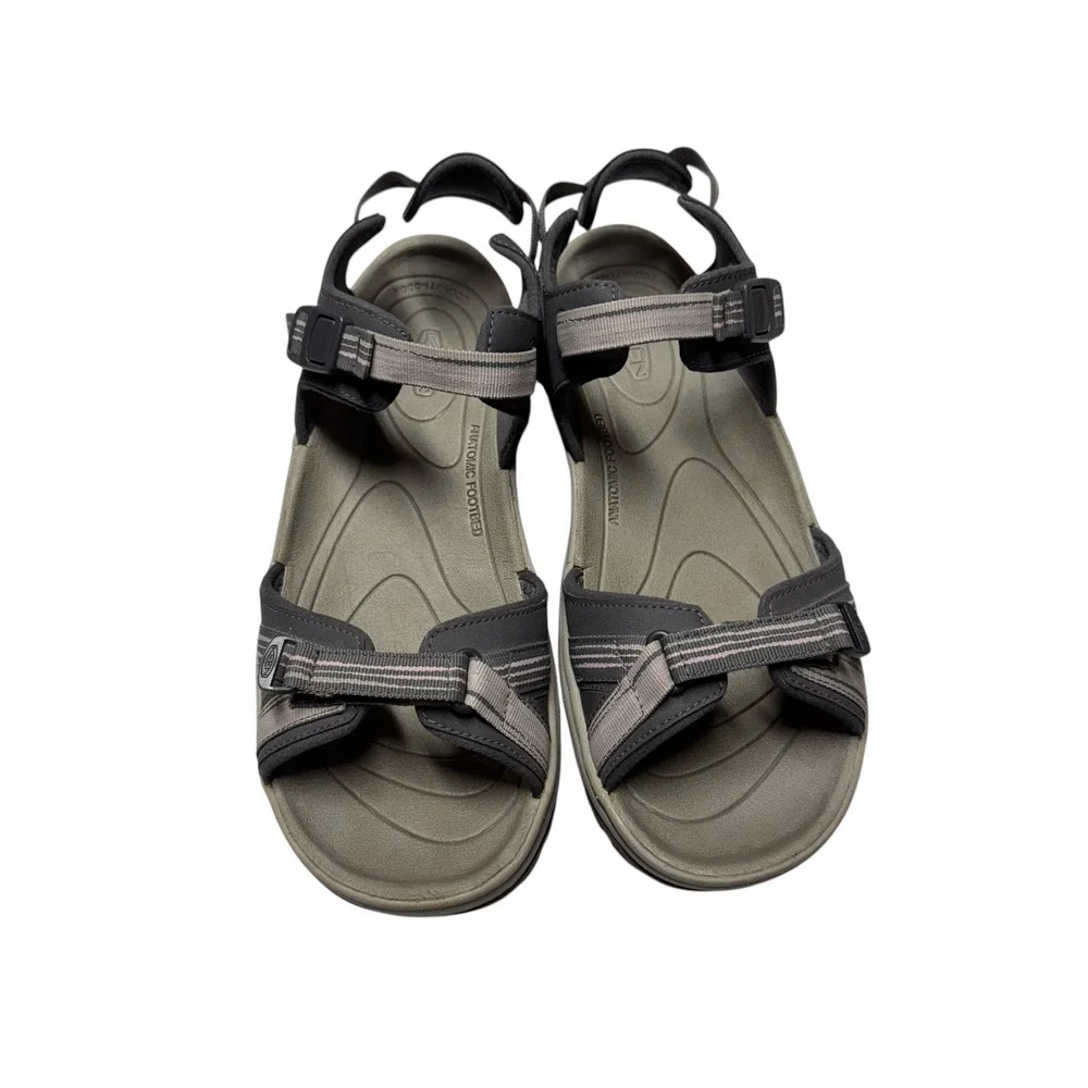 Keen Terradora Il Sandal Women 11 Open Toe Grey Pink Hiking Sport Straps 1022448
